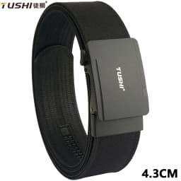 TUSHI Military Belt for Men 4.3CM Nylon Metal Automatic Buckle Police Duty Belt Tactical Outdoor Girdle Accessories Multi-size