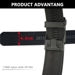 TUSHI Military Belt for Men 4.3CM Nylon Metal Automatic Buckle Police Duty Belt Tactical Outdoor Girdle Accessories Multi-size