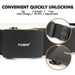 TUSHI Military Belt for Men 4.3CM Nylon Metal Automatic Buckle Police Duty Belt Tactical Outdoor Girdle Accessories Multi-size