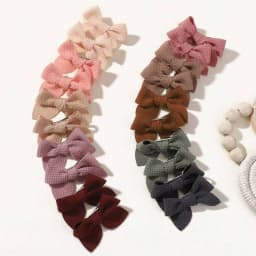 Candy Color Ribbon Hair Bows Clips Set for Baby Girls 10/20pcs 2.5'' Cute Handmade Hairpin Barrettes Kids Hair Accessories
