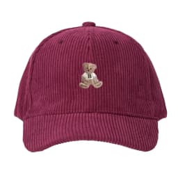 Corduroy Baseball Cap Men Women Teddy Bear Pattern Sun Protection Outdoor Adjustable Dad Cap Fashion Streetwear Casual Truck Hat