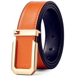 3.3cm Fashion Casual Belt with Silver Smooth Buckle, Designer Men Belt High-Quality, Unisex Fit, Perfect for Jeans Workwear