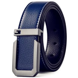 3.3cm Fashion Casual Belt with Silver Smooth Buckle, Designer Men Belt High-Quality, Unisex Fit, Perfect for Jeans Workwear