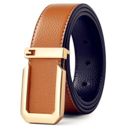 3.3cm Fashion Casual Belt with Silver Smooth Buckle, Designer Men Belt High-Quality, Unisex Fit, Perfect for Jeans Workwear
