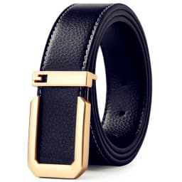 3.3cm Fashion Casual Belt with Silver Smooth Buckle, Designer Men Belt High-Quality, Unisex Fit, Perfect for Jeans Workwear
