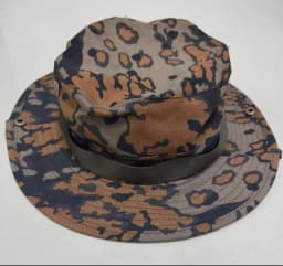 German Oak Camouflage Boonie Hat Man Outdoor Round Cap Brown Autumn