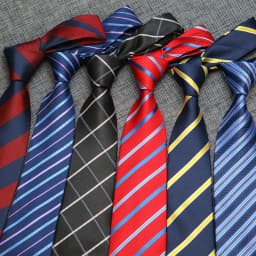 New Men's Tie Classic Stripes Striped 8cm Jacquard Necktie Accessories Daily Wear Cravat Wedding Business Party Gift