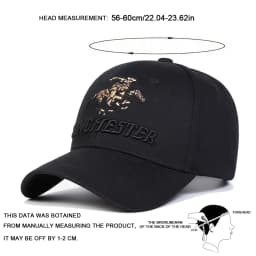 Unisex Winchester Letter Embroidery Baseball Caps Spring Autumn Outdoor Adjustable Casual Hats Dad Hat Sunscreen Hat