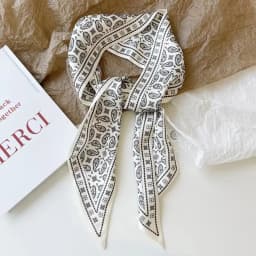 4pcs/set Series Silk Satin Scarf Women Cloth Hair Bands Headdress Accessories Lady Scarves Ribbon Neck Ties for Bag Handle