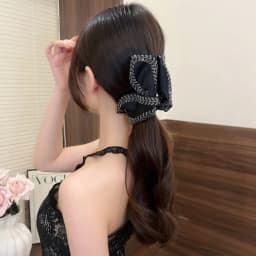 1pc Design sense, leaf, wheat ear, shark clip, satin, sparkling diamond, temperament, grip, clip, hair, grip