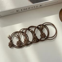 5PC Good Soft Black Brown High Elasticity Hair Ties Rope for Women Girls Ponytail Holder Korean Hair Accessories