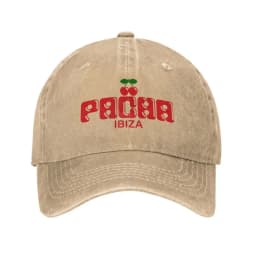Preppy Cherry PACHA IBIZA Baseball Cap Unisex Washed Cotton Denim Hats Outdoor Travel Sun Protecter Cap Snapback Hat All Season