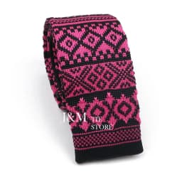 New Knit Ties For Men Casual Skinny Pink Blue Necktie Boys Girls Party Knitted Striped Neck Tie Wedding Groom Necktie Neck Wear