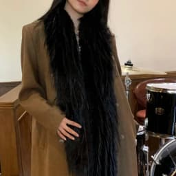 Korean Designer Runway Style Thick Scarf Fashionable Plush Long Strip Scarf Women's Imitation Mink Fur Y2K Girl Scarf for Warm