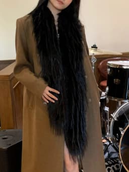 Korean Designer Runway Style Thick Scarf Fashionable Plush Long Strip Scarf Women's Imitation Mink Fur Y2K Girl Scarf for Warm