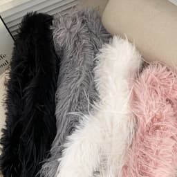 Korean Designer Runway Style Thick Scarf Fashionable Plush Long Strip Scarf Women's Imitation Mink Fur Y2K Girl Scarf for Warm