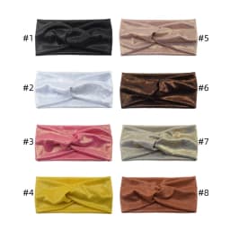 Turban Headbands Soft Twist Head Bands Headwraps Stretchy Non Slip Headband for Girls Women Yoga Workout Daily Hair Accessories