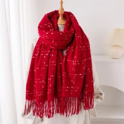 Luxury Brand Plaid Scarf Women Autumn Winter Women Warm Neckerchief Pashmina Lady Shawls and Wraps Casual Tassel Blanket Scarves