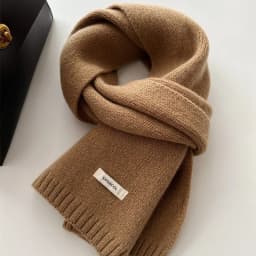 Selected Australian Pure Cotton Wool 100% Cashmere Scarf New Solid Color Versatile Men's Women's Autumn and Winter Warm Knitted