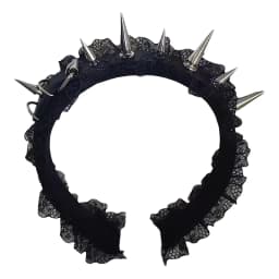 Stylish Goth Punk Headwear for Women Metal Rivet Headband Fashion Hair Band Cosplay Accessory Silver Golden Hair Decoration