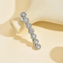 1pc court-style hair clips with diamonds and elegant spring clips are perfect for daily dates