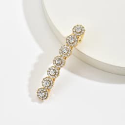 1pc court-style hair clips with diamonds and elegant spring clips are perfect for daily dates