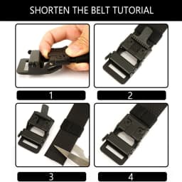 ALPTACTICS Hard Tactical Belt for Men and Women Metal Automatic Buckle Black Military Gun Belt Thick Nylon IPSC Waistband Girdle