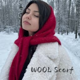2025 Wool Winter Scarf For Women Warm triangle Knit Scarves Hijab Solid Lady Shawl Wrap Female Pashmina Bandana Head Scarf