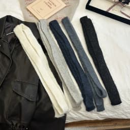 2025 New Style Fashionable Thin Scarf Stackable Long Scarf Hot Girls Wear Woolen Scarf Korean Narrow Strip Scarf