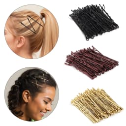 50pcs 5cm Metal Hairpins Casual Curly Wavy Grips Barrette Hair Clips For Women Girls DIY Hair Styling Tools Hair Accessories