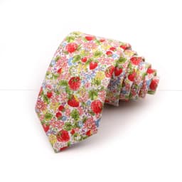 Men's Flower Ties Handmade Cotton Tie Narrow Floral Neckties Gift Wedding Party Suit Shirt Cravat Accessory Casual Gravatas Ties