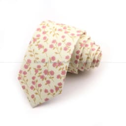 Men's Flower Ties Handmade Cotton Tie Narrow Floral Neckties Gift Wedding Party Suit Shirt Cravat Accessory Casual Gravatas Ties