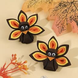2Pcs New Turkey Decor Hair Clip For Toddler Girls Kids Multicolor Grosgrain Ribbon Hairpin Festival Party Daily Hair Accessories