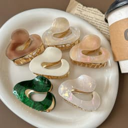 Luxurious Acetate Material Hairpin Hair Accessories For Women Hair Claw Irregular Shark Clip Personalized Jewelry 