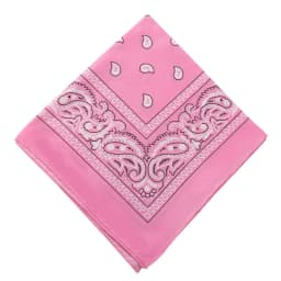 Large Bandana Headband - Handkerchief Bandanas for Men and Women - Paisley Bandana Pack - Cowboy Scarf, Black, Single Pack
