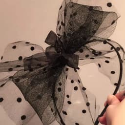 Womens Vintage Tea Party Fascinators Hat Ultra-Large Polka Dot Bowknot Headband