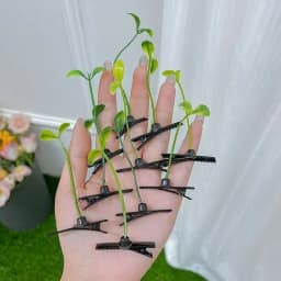 5-100pcs Grass Style Hair Clips Cute Sprout Plant Hairpins Novelty Hair Accessories for Women Girls Party Cosplay Funny Headwear