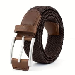 Vintage Braided Design Casual Outdoor Nylon Canvas Belt with Zinc Alloy Buckle Breathable Adjustable Waistband for Men Women