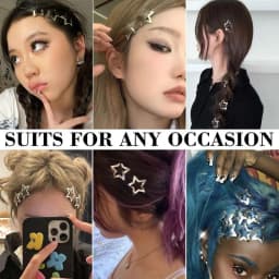 Y2K Star Bobby Pin Set (10/20/50PCS) Daily Versatile Party Design Simple and Exquisite, Securely Worn Without Damaging Hair