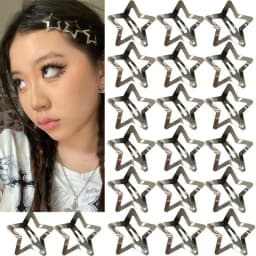 Y2K Star Bobby Pin Set (10/20/50PCS) Daily Versatile Party Design Simple and Exquisite, Securely Worn Without Damaging Hair