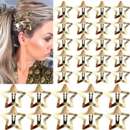 Y2K Star Bobby Pin Set (10/20/50PCS) Daily Versatile Party Design Simple and Exquisite, Securely Worn Without Damaging Hair