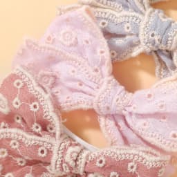 10pcs Random Color Lace Bows Hair Clip for Kids Girls Cotton Solid Color Bowknot Safety Hairpins Headwear Baby Hair Accessories