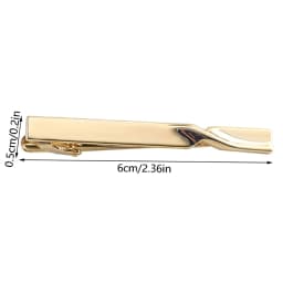 1Pcs Fashion Tie Clip for Men Copper Simple Bar Clasp Practical Mens Classic Tie Clips Clamp Pin Jewelry Necktie Wedding Gift