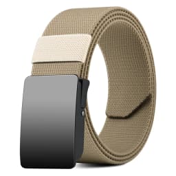 Youth Unisex Elastic Belt with Loosening, Breathable Woven Design, No-Drill Denim Pants Belt