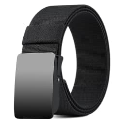 Youth Unisex Elastic Belt with Loosening, Breathable Woven Design, No-Drill Denim Pants Belt