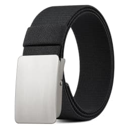 Youth Unisex Elastic Belt with Loosening, Breathable Woven Design, No-Drill Denim Pants Belt