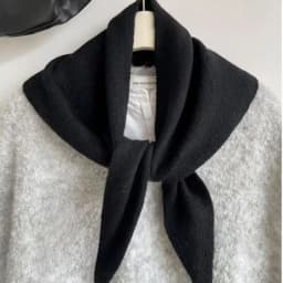 Multi-functional Korean Style Wool Knitted Triangular Scarf Women Headscarf Knitted Scarf Warm Knitted Scarf