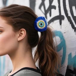 1Pcs Women's Türkiye Blue Eye Shark Clip Transparent Texture Clamping Firm Hair Clip Daily Commuting/Leisure Hair Ornament