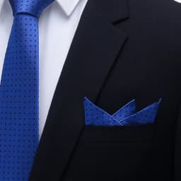Tailor Smith Men's 100% Silk Dot Pocket Square Handkerchief for Business Suit Wedding Elegant Hanky