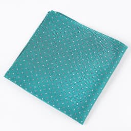 Tailor Smith Men's 100% Silk Dot Pocket Square Handkerchief for Business Suit Wedding Elegant Hanky